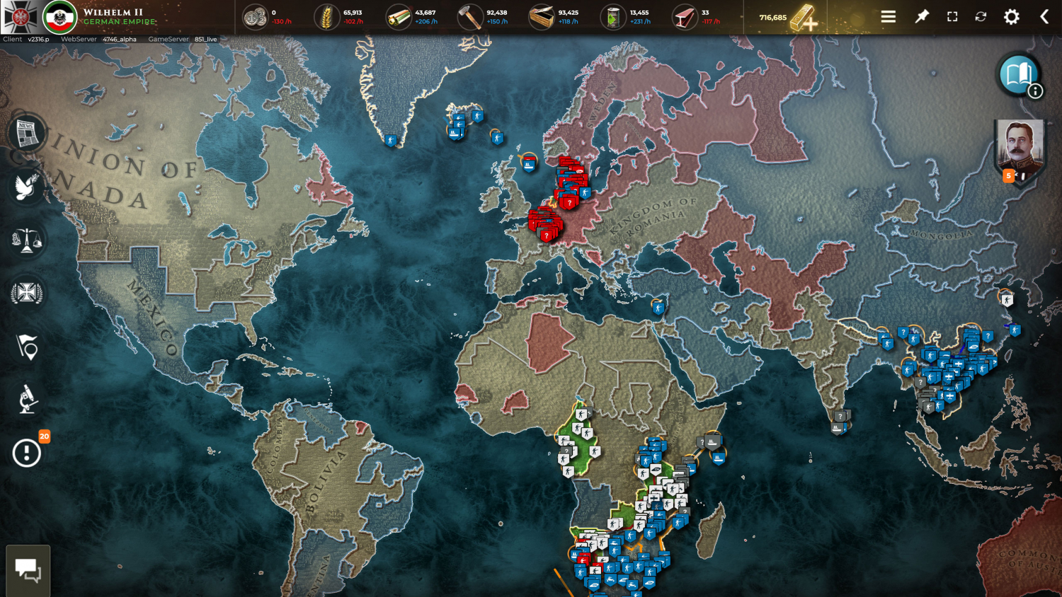 strategic war world map